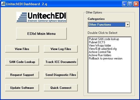 EDI/XL dashboard
