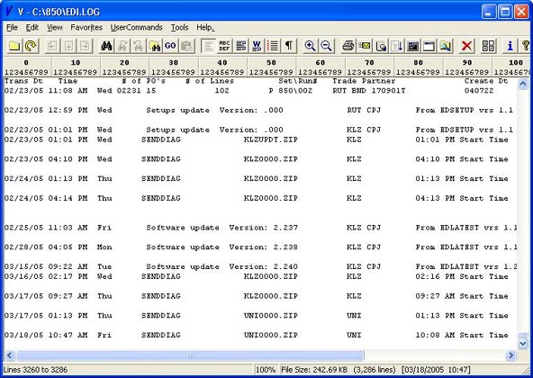 EDI.LOG file